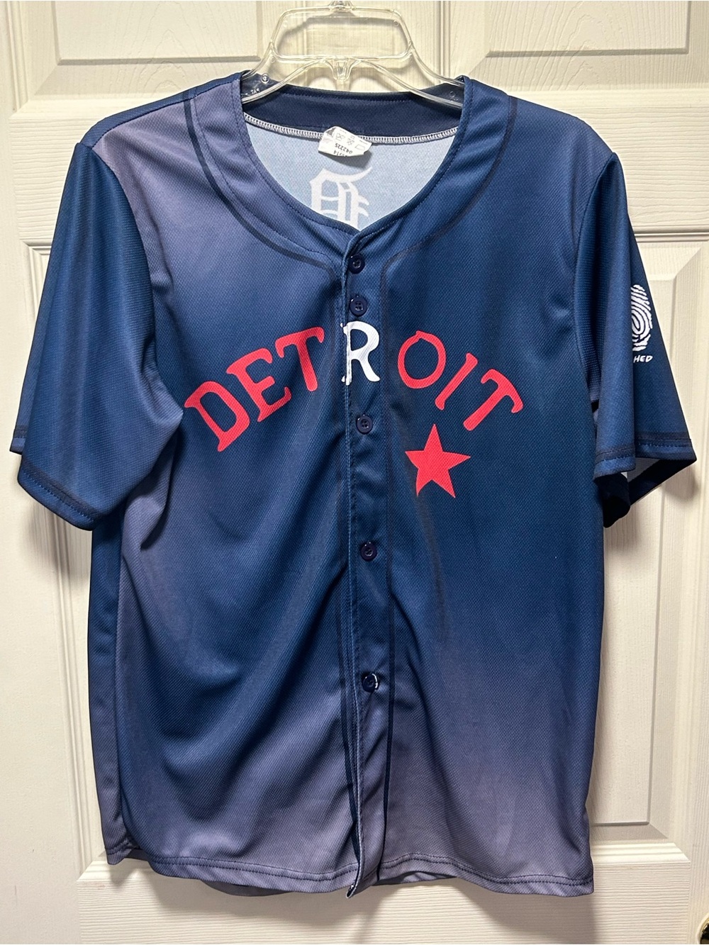 Detroit Tigers/Stars Negro Leagues Commemorative 1919 Baseball Jersey SGA Medium